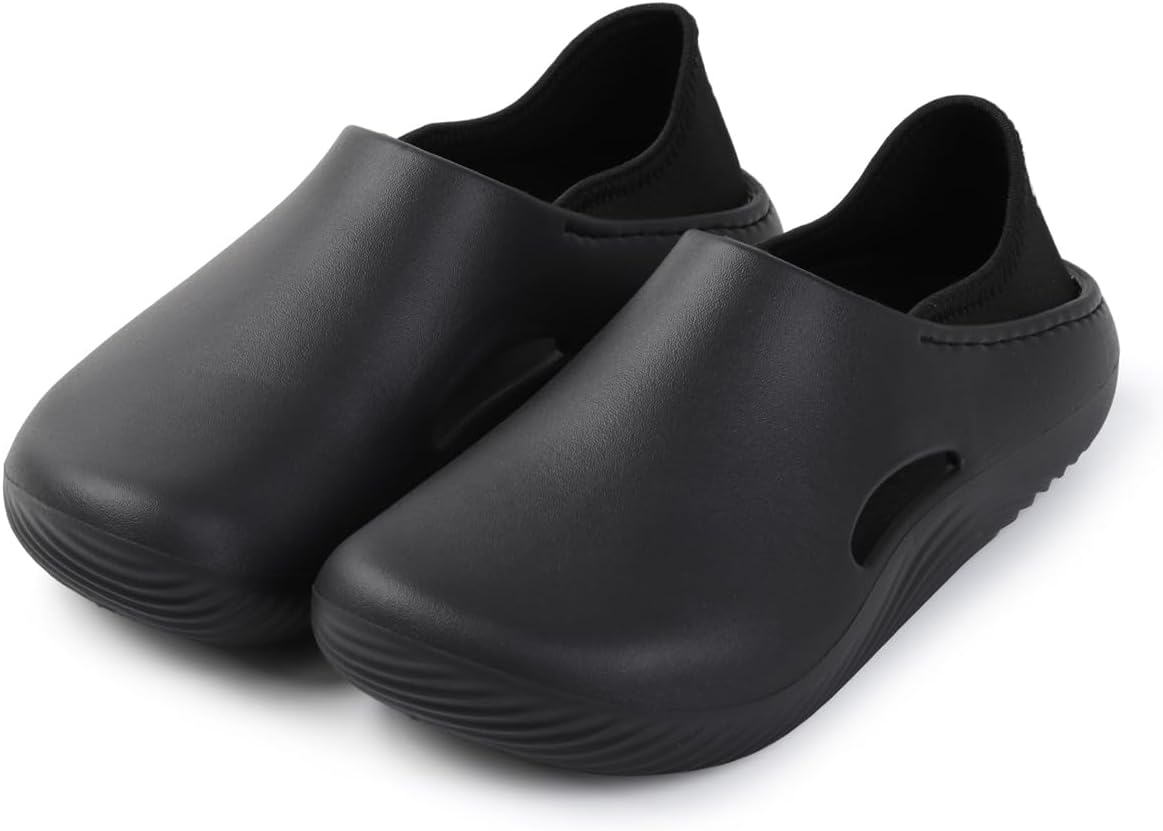 Мужские садовые сабо Классические слипоны Нескользящие пляжные сандалии Шеф-поварские шлепанцы Fliozy, черный
Мужские садовые сабо Классические слипоны Нескользящие пляжные сандалии Шеф-поварские шлепанцы Fliozy, черный