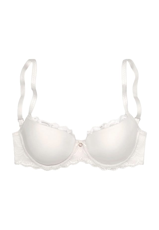Бюстгальтер Evita с чашечками и кружевным бантом Lascana, белый
Бюстгальтер Evita с чашечками и кружевным бантом Lascana, белый