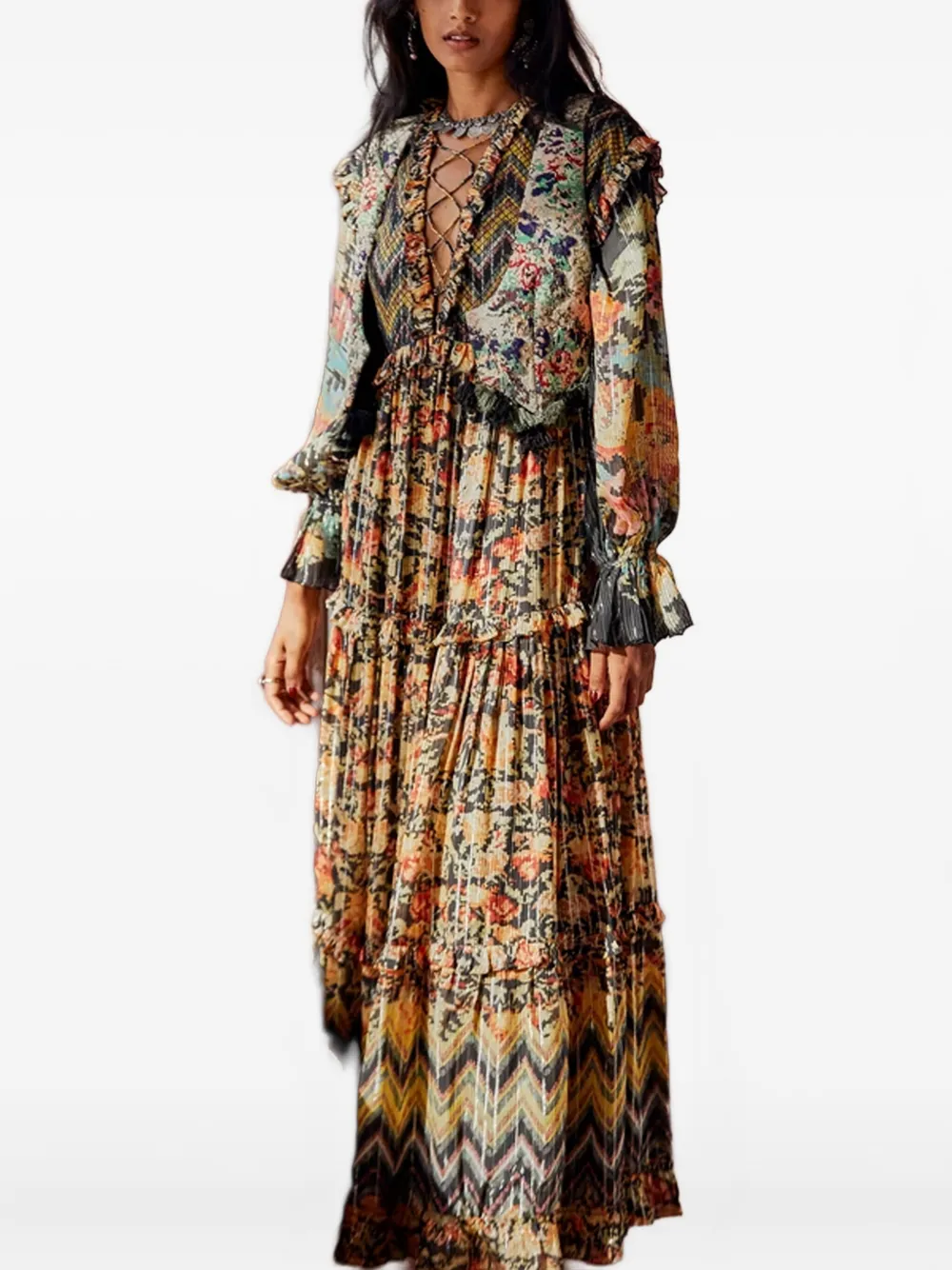 Жилет из жаккарда с бисером Lief Hemant And Nandita, коричневый
Жилет из жаккарда с бисером Lief Hemant And Nandita, коричневый