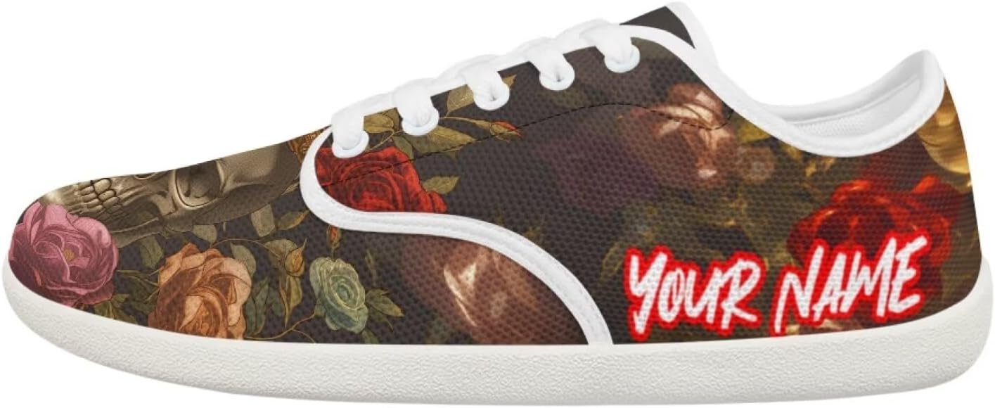 Кроссовки для ходьбы для женщин и мужчин, с широким носком, босоножки, с нулевым перепадом высоты подошвы, минималистичные кроссовки, дышащая сетка, теннисные кроссовки Pointodoor, Skull Vintage Flower Print
Кроссовки для ходьбы для женщин и мужчин, с широким носком, босоножки, с нулевым перепадом высоты подошвы, минималистичные кроссовки, дышащая сетка, теннисные кроссовки Pointodoor, Skull Vintage Flower Print