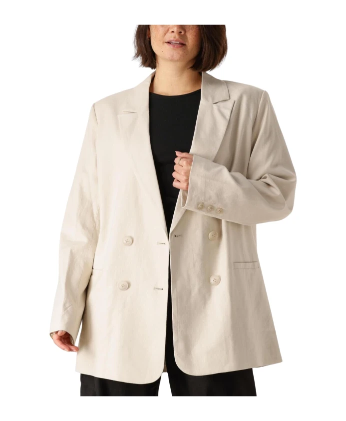 Льняной блейзер стильного кремового цвета. Gestuz, белый
Льняной блейзер стильного кремового цвета. Gestuz, белый