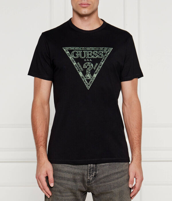 Футболка мужская Guess Jeans из органического хлопка с принтом, черный
Футболка мужская Guess Jeans из органического хлопка с принтом, черный