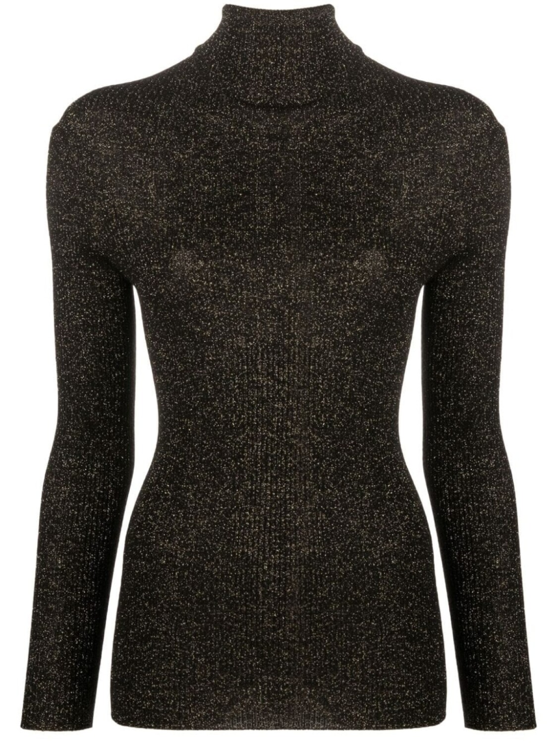 Топ в рубчик с высоким воротником Fabiana Filippi, черный
Топ в рубчик с высоким воротником Fabiana Filippi, черный