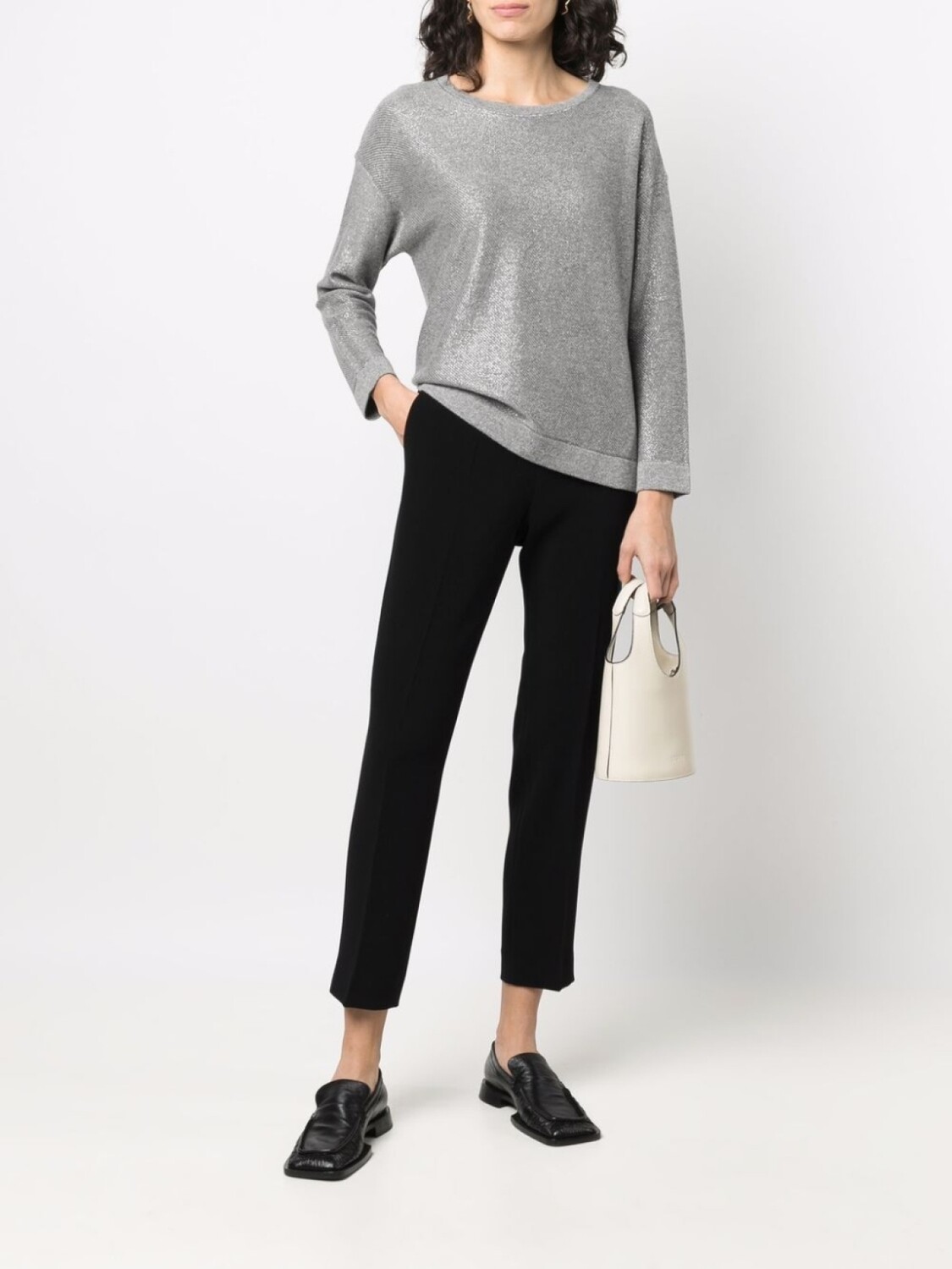 Alberto Biani брюки кроя слим со стрелками, черный
Alberto Biani брюки кроя слим со стрелками, черный