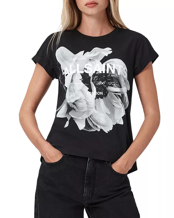 Лена Анна футболка Allsaints, черный
Лена Анна футболка Allsaints, черный