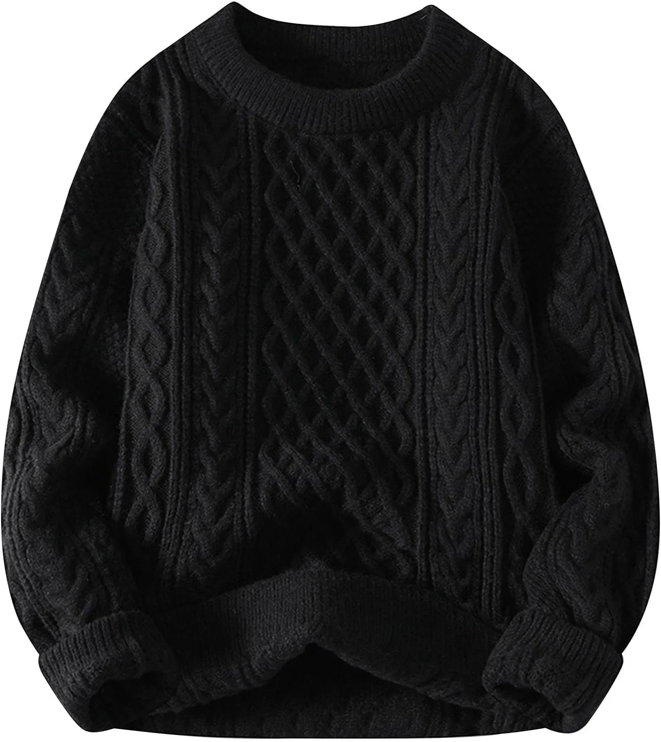 Винтажный свитер-пуловер с косой вязкой
Винтажный свитер-пуловер с косой вязкой