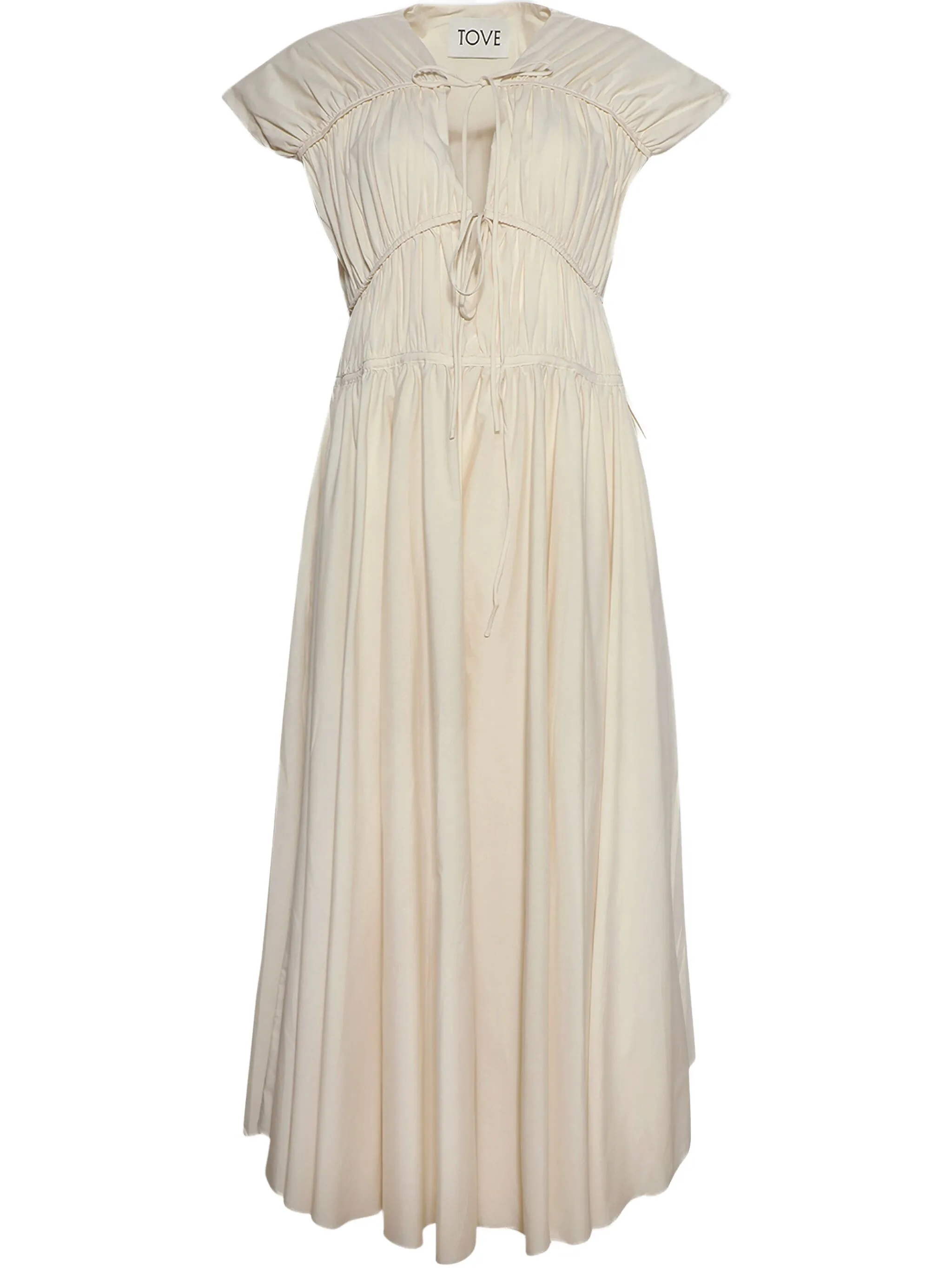 Платье миди со сборками Tove, белый
Платье миди со сборками Tove, белый