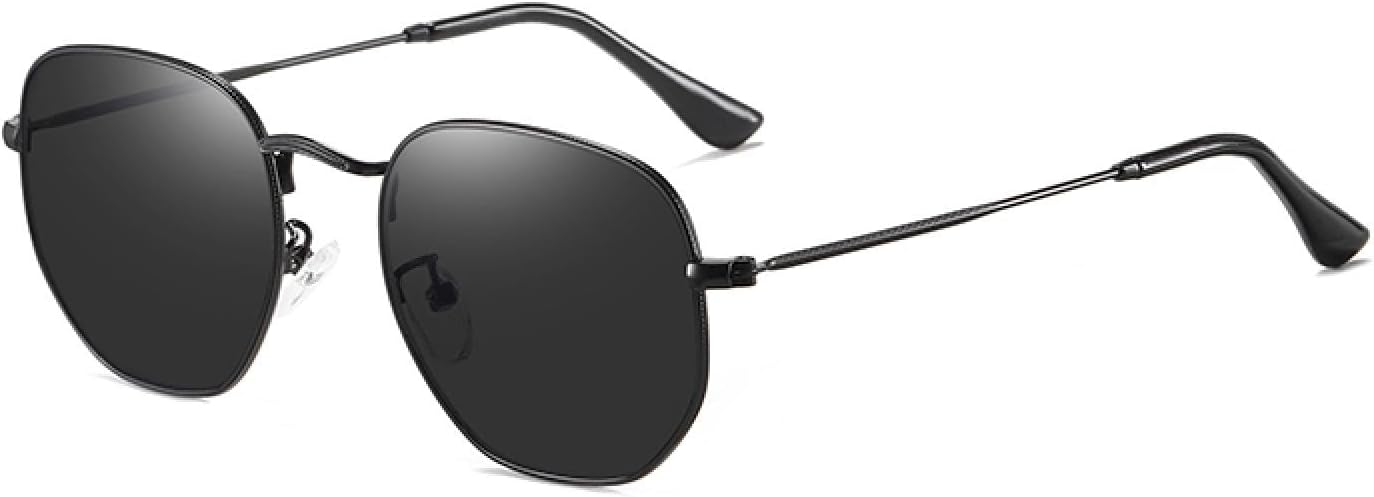 Модные женские солнцезащитные очки с маленьким шестиугольным оправой, мужские ретро-солнцезащитные очки из металла с защитой от УФ-излучения UV400 TOIPASTN, Black-gray
Модные женские солнцезащитные очки с маленьким шестиугольным оправой, мужские ретро-солнцезащитные очки из металла с защитой от УФ-излучения UV400 TOIPASTN, Black-gray