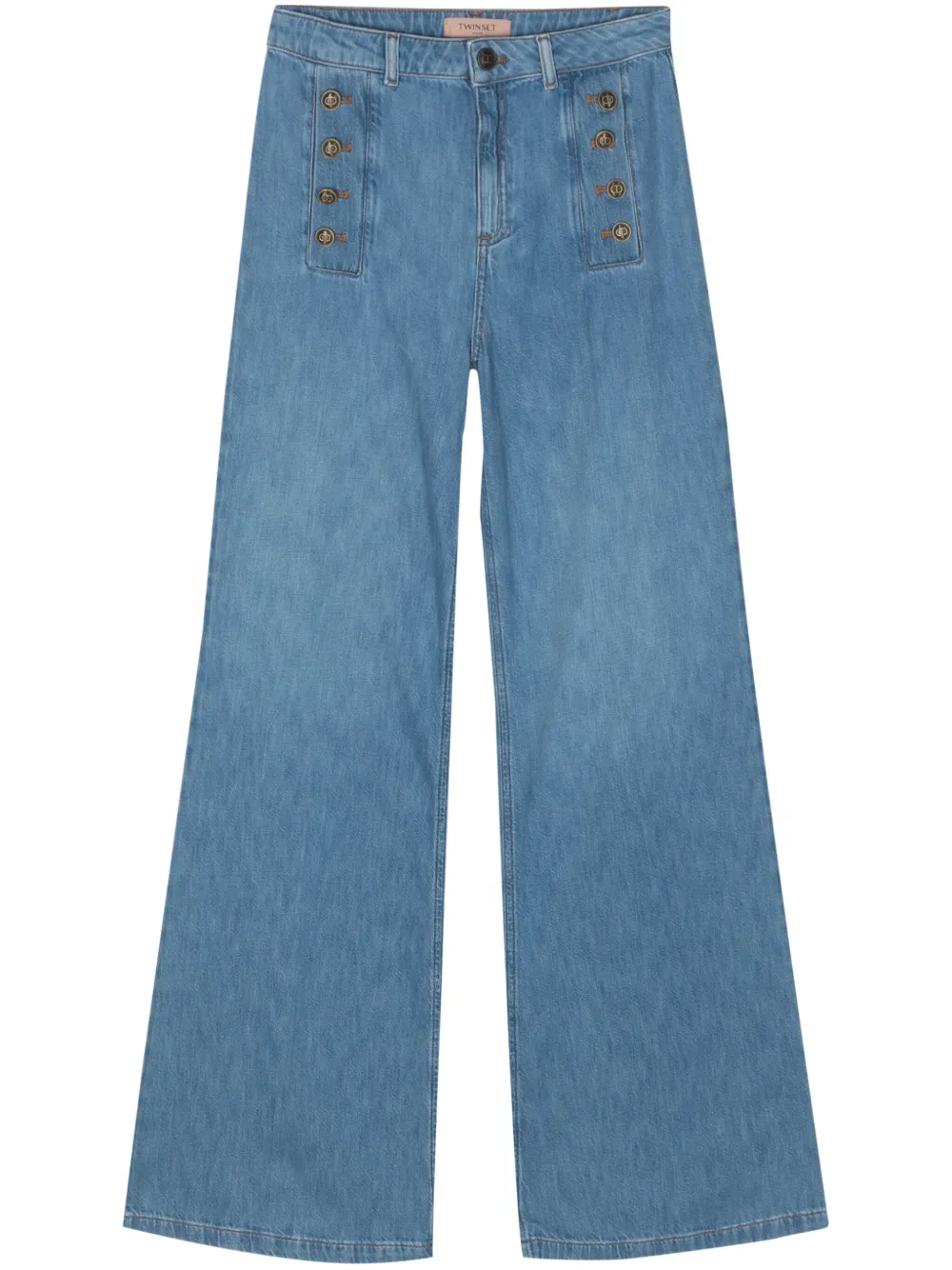 Расклешенные джинсы с завышенной талией TWINSET, синий
Расклешенные джинсы с завышенной талией TWINSET, синий