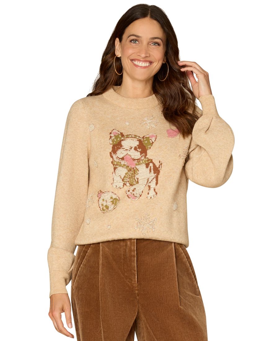 Небольшой свитер с круглым вырезом и рукавами-блузонами Democracy, Dark Linen Multi
Небольшой свитер с круглым вырезом и рукавами-блузонами Democracy, Dark Linen Multi