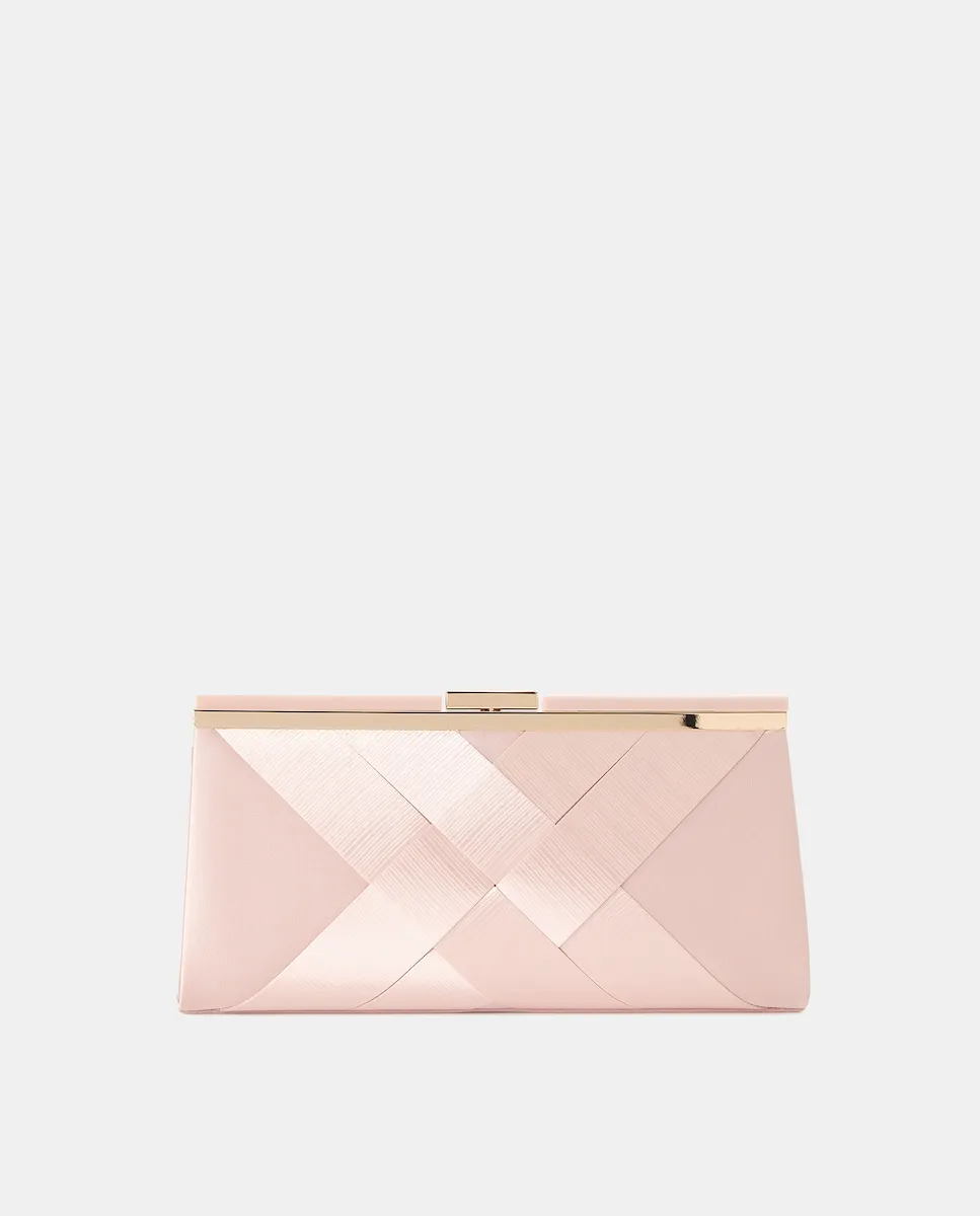 Клатч с блеском и бамбуковой застежкой Latouche, серебряный
Клатч с блеском и бамбуковой застежкой Latouche, серебряный