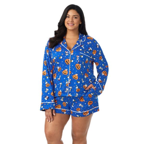 Пижамный комплект с длинным рукавом и боксерами в стиле "Арахис" на Хэллоуин больших размеров Beauty Sleep Social, цвет snoopy hallows eve
Пижамный комплект с длинным рукавом и боксерами в стиле "Арахис" на Хэллоуин больших размеров Beauty Sleep Social, цвет snoopy hallows eve