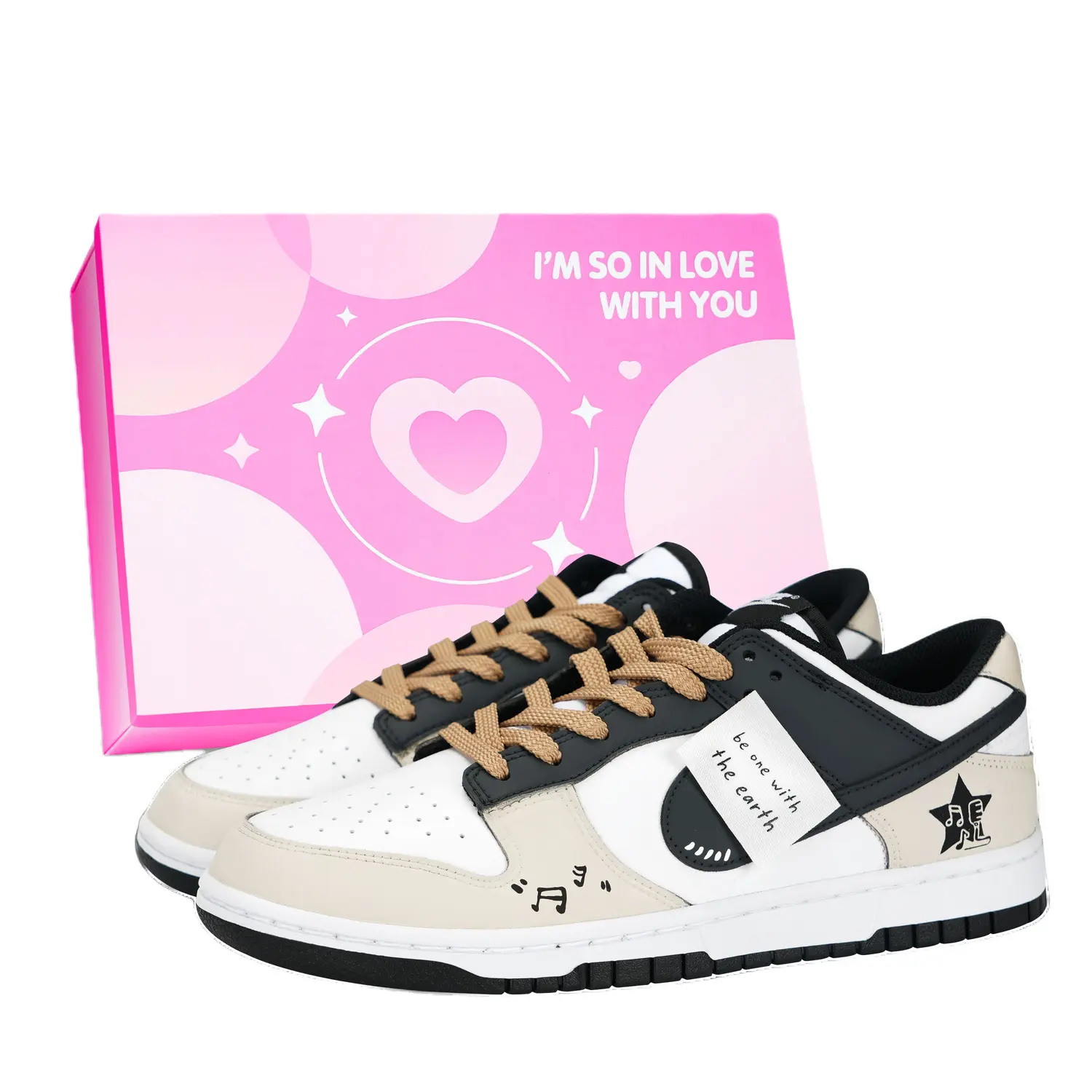 Nike Кроссовки Dunk Black White, Stars Macbee Slip Resistant Abrasion Resistant Low top Unisex Khaki
Nike Кроссовки Dunk Black White, Stars Macbee Slip Resistant Abrasion Resistant Low top Unisex Khaki