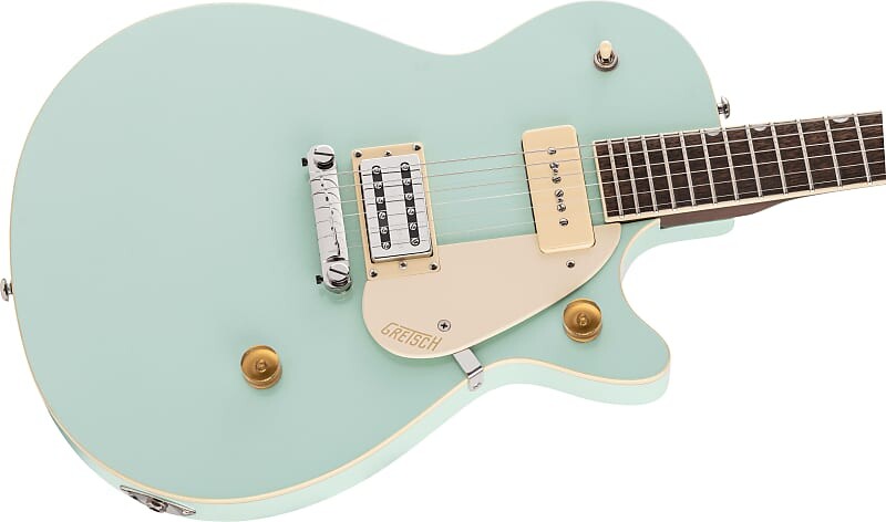 Электрогитара Gretsch G2215-P90 Streamliner Junior Jet Club, Mint Metallic
Электрогитара Gretsch G2215-P90 Streamliner Junior Jet Club, Mint Metallic