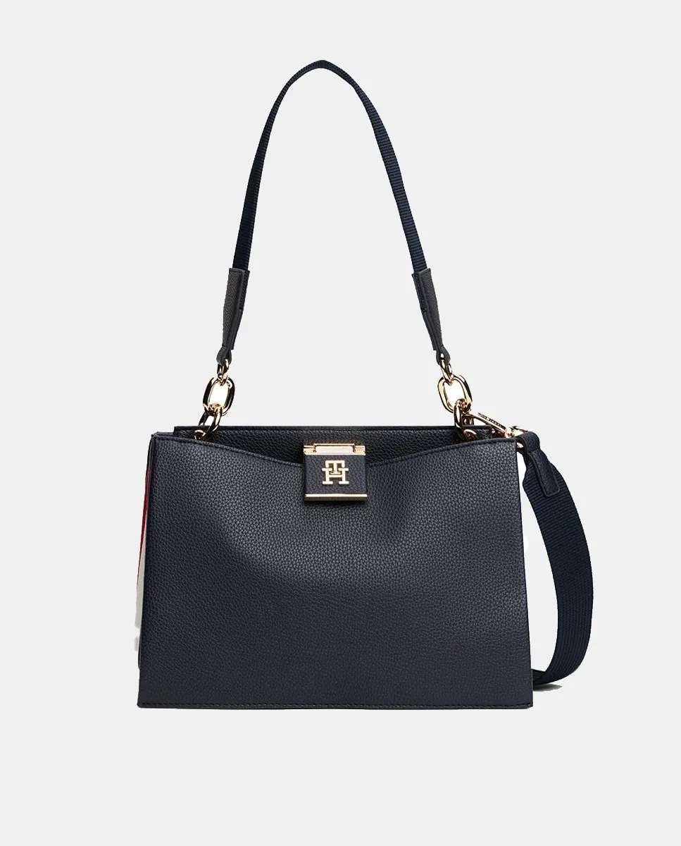 Темно-синяя сумка-тоут с передним карманом Tommy Hilfiger
Темно-синяя сумка-тоут с передним карманом Tommy Hilfiger