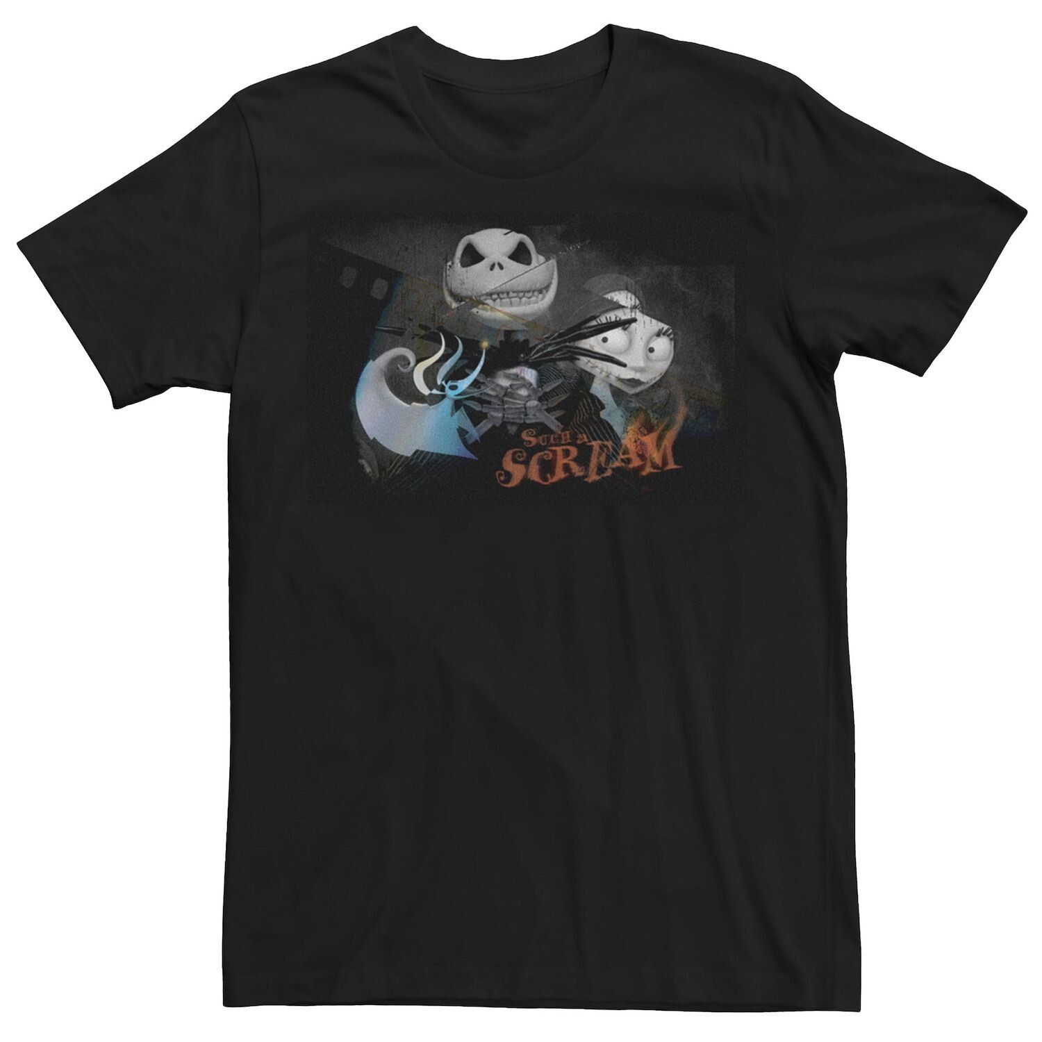 Мужская футболка Disney's Nightmare Before Christmas с рисунком потрескавшегося портрета Licensed Character
Мужская футболка Disney's Nightmare Before Christmas с рисунком потрескавшегося портрета Licensed Character