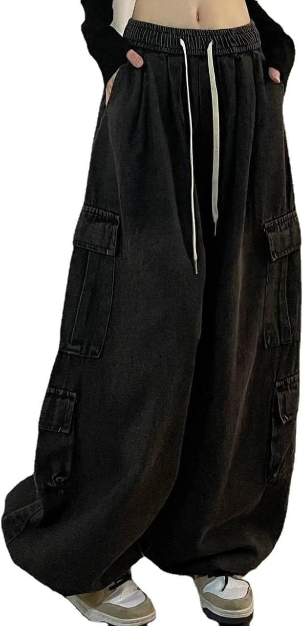 Женские джинсы baggy в стиле y2k с карманами cargo, высокие и широкие Tyadorw
Женские джинсы baggy в стиле y2k с карманами cargo, высокие и широкие Tyadorw