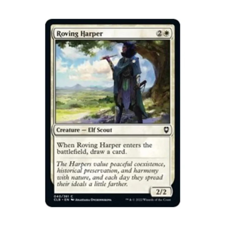 CCG Бродячий Харпер (C) (Рольга), MTG - Commander Legends - Battle for Baldur's Gate
CCG Бродячий Харпер (C) (Рольга), MTG - Commander Legends - Battle for Baldur's Gate