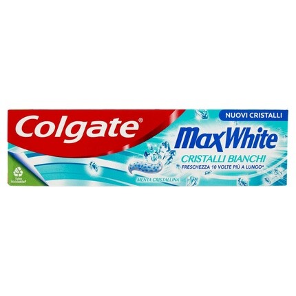 Colgate Max White Отбеливающая зубная паста с белыми кристаллами 75мл
Colgate Max White Отбеливающая зубная паста с белыми кристаллами 75мл