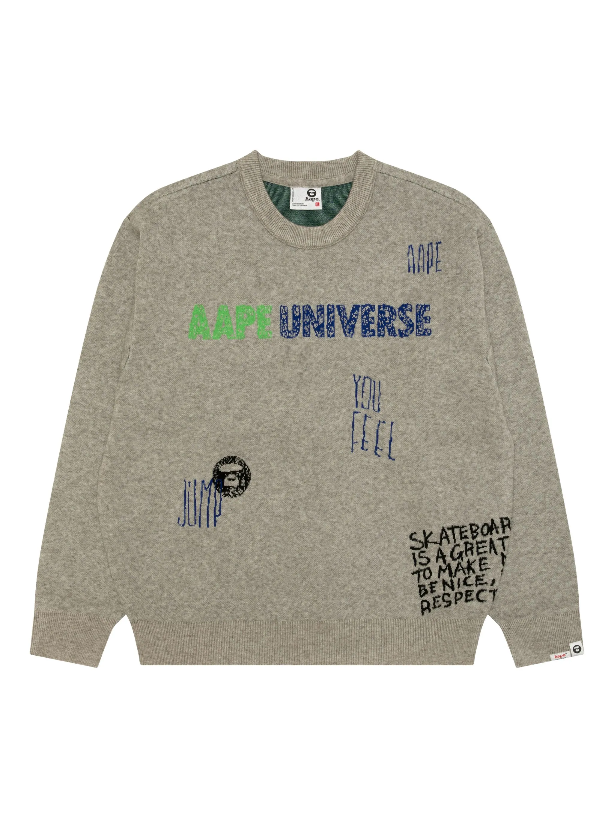 Свитер с круглым вырезом Aape By A Bathing Ape, серый
Свитер с круглым вырезом Aape By A Bathing Ape, серый