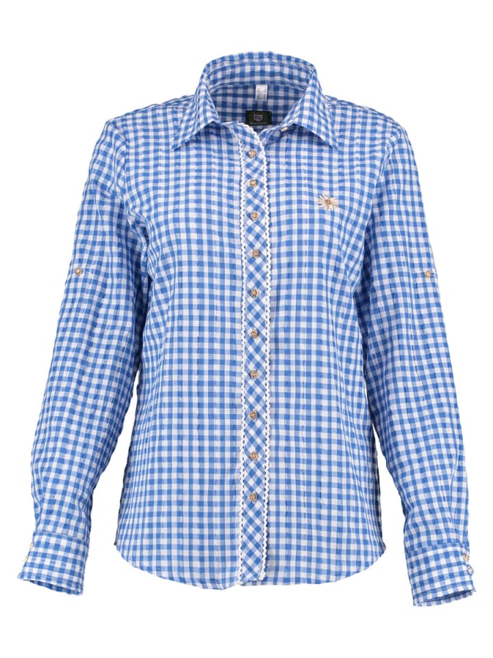 Традиционная блузка Серуво средне-синего цвета OS-Trachten
Традиционная блузка Серуво средне-синего цвета OS-Trachten