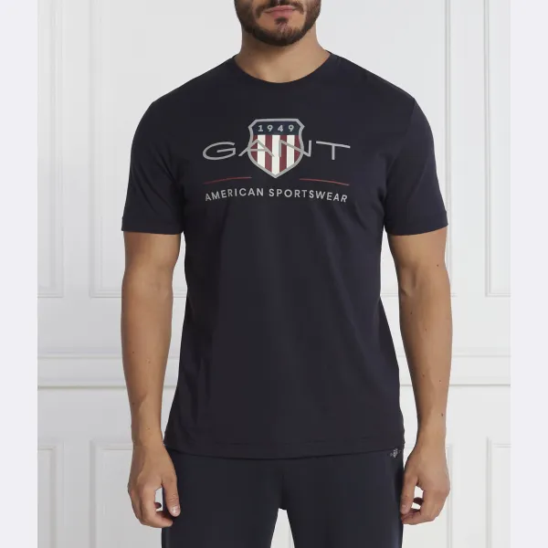 Футболка стандартного кроя Gant, синий
Футболка стандартного кроя Gant, синий