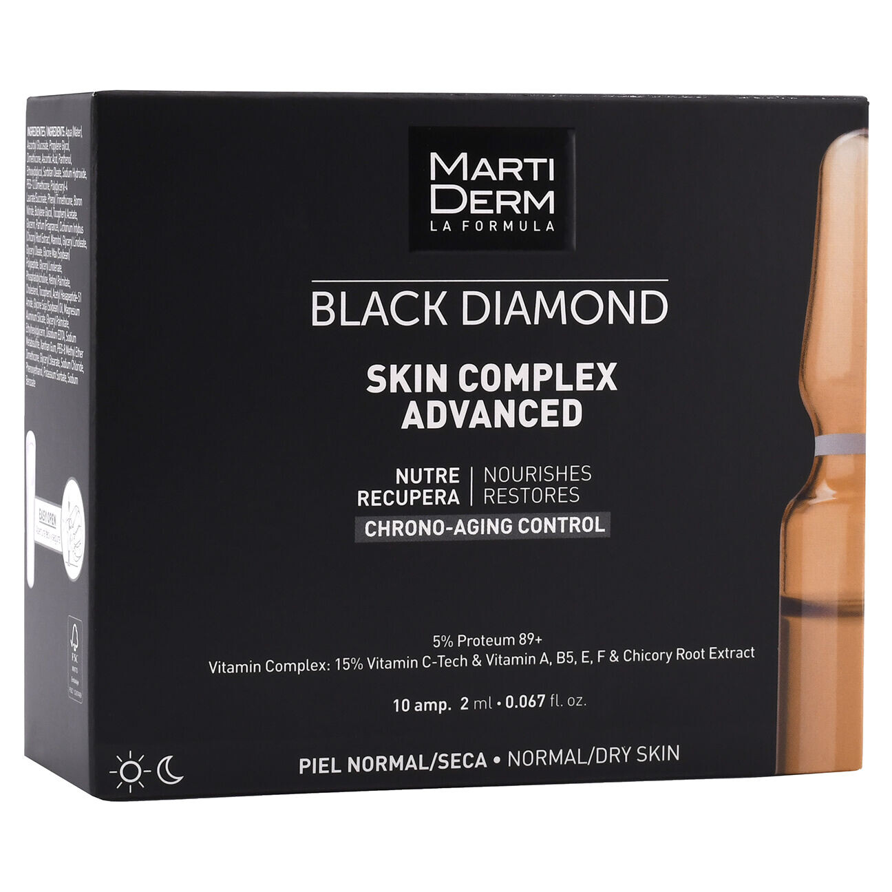 Питательная и регенерирующая сыворотка для лица в ампулах Martiderm Black Diamond Skin Complex Advanced, 10х2 мл
Питательная и регенерирующая сыворотка для лица в ампулах Martiderm Black Diamond Skin Complex Advanced, 10х2 мл