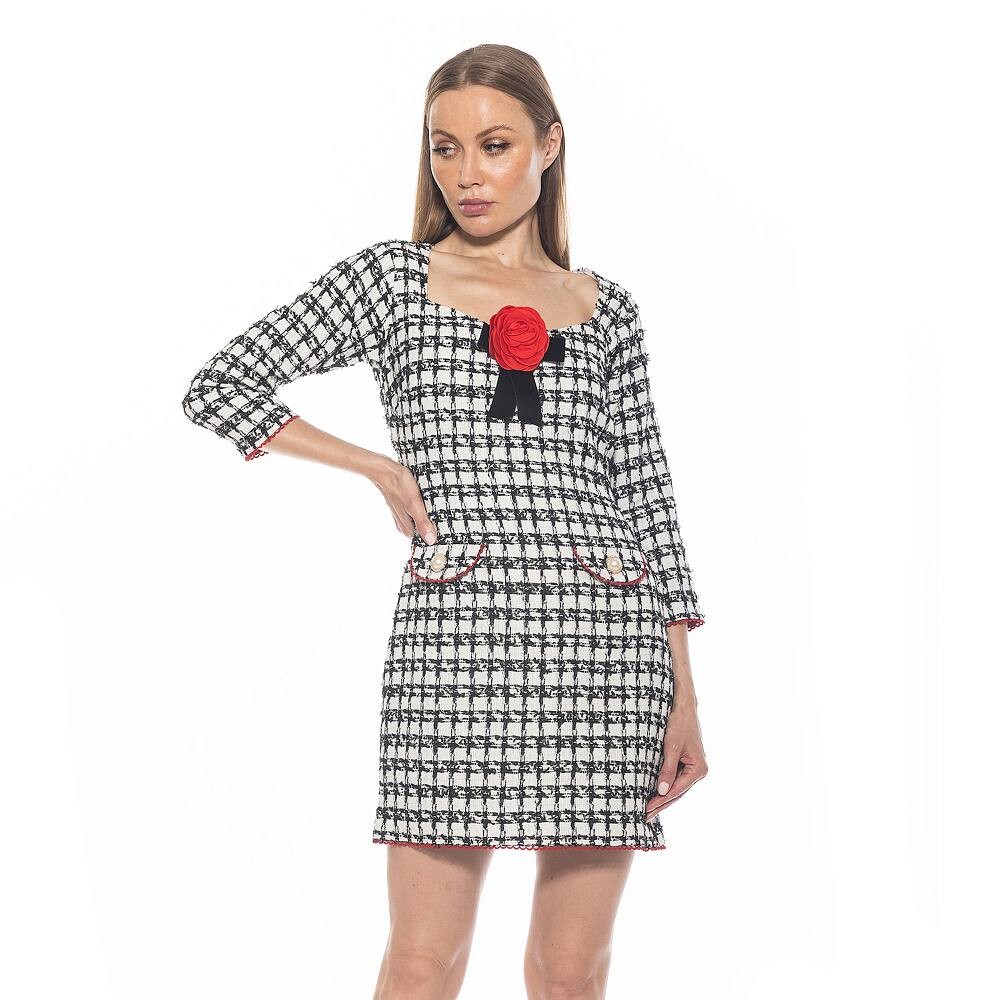Женское твидовое мини-платье ALEXIA ADMOR Dianys с вырезом принцессы, цвет Black White
Женское твидовое мини-платье ALEXIA ADMOR Dianys с вырезом принцессы, цвет Black White