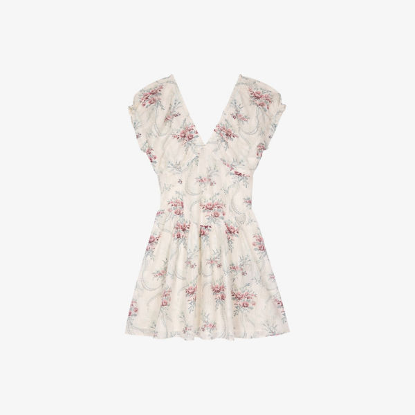 Платье мини The Kooples с V-образным вырезом и цветочным принтом, мультиколор
Платье мини The Kooples с V-образным вырезом и цветочным принтом, мультиколор