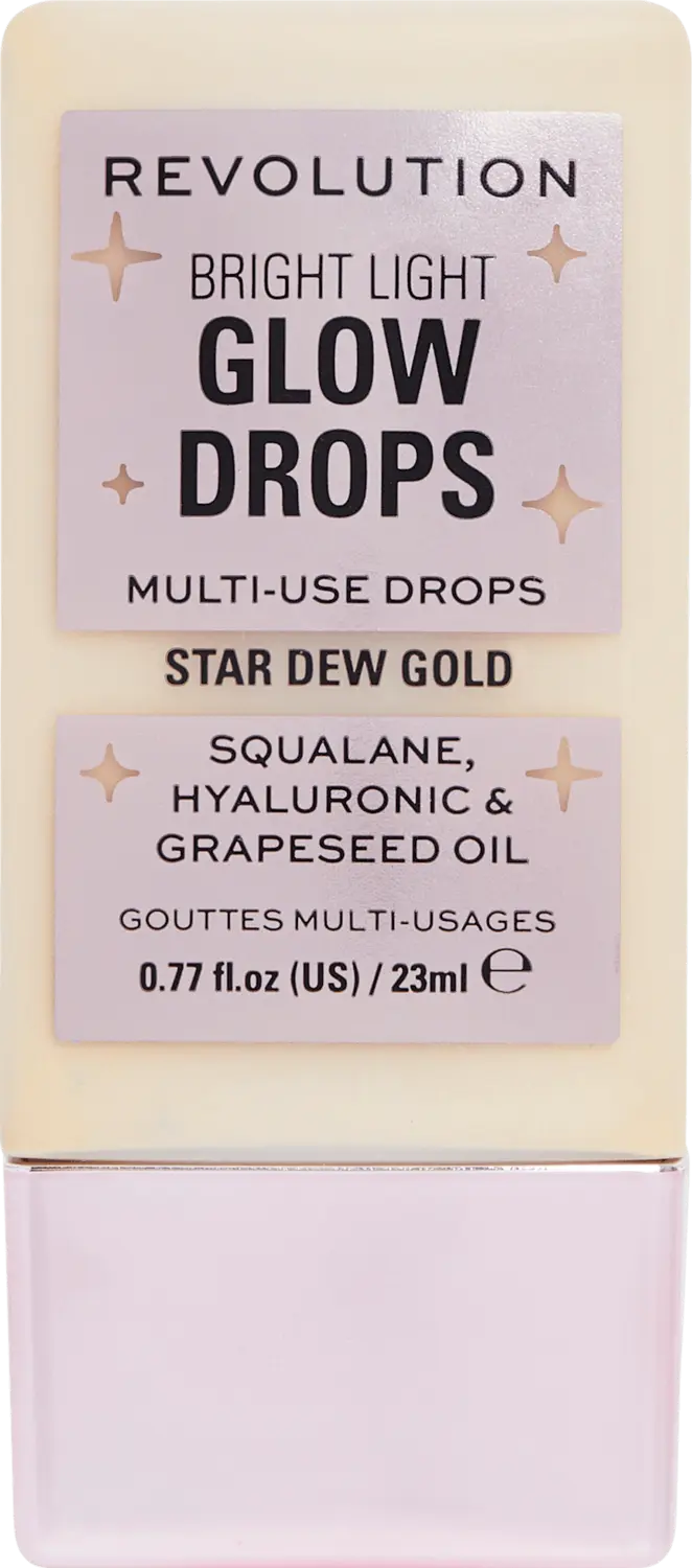 Хайлайтер REVOLUTION Highlighter Glow Drops Bright Light Star Dew Gold, 23 ml
Хайлайтер REVOLUTION Highlighter Glow Drops Bright Light Star Dew Gold, 23 ml