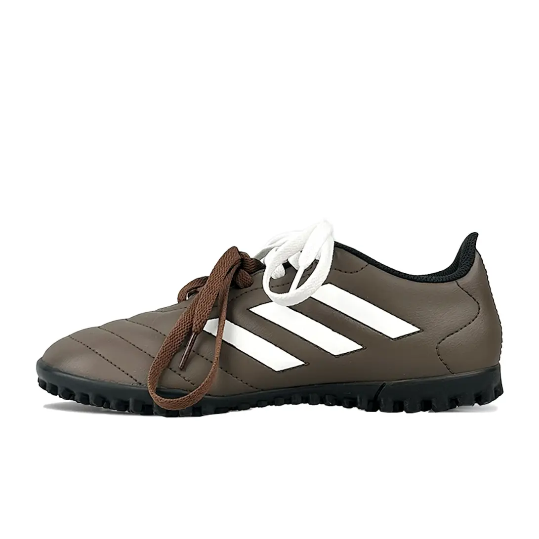 Футбольные бутсы GOLETTO VII унисекс с низким верхом коричневого/белого цвета Adidas
Футбольные бутсы GOLETTO VII унисекс с низким верхом коричневого/белого цвета Adidas