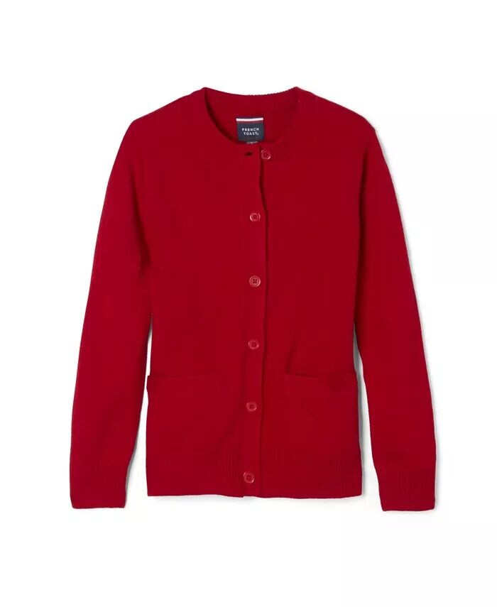 Свитер-кардиган с круглым вырезом для больших девочек Anti-Pill French Toast, красный
Свитер-кардиган с круглым вырезом для больших девочек Anti-Pill French Toast, красный