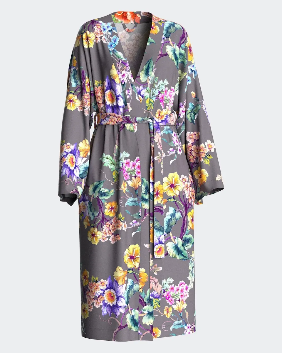 Женский халат с цветочным принтом Impetus, серый
Женский халат с цветочным принтом Impetus, серый
