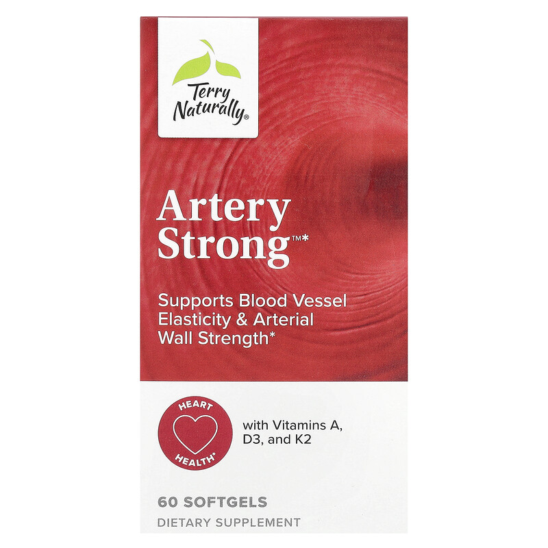 Terry Naturally, Artery Strong , 60 мягких таблеток
Terry Naturally, Artery Strong , 60 мягких таблеток