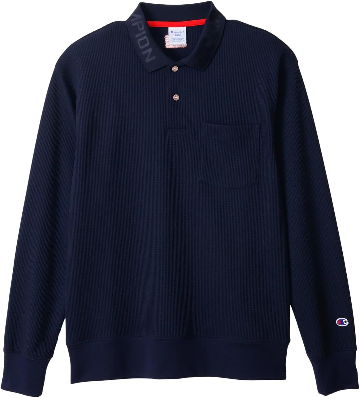 Поло с длинными рукавами, защитой от УФ-излучения, быстросохнущим, теплосберегающим материалом и графическим логотипом Champion, темно-синий
Поло с длинными рукавами, защитой от УФ-излучения, быстросохнущим, теплосберегающим материалом и графическим логотипом Champion, темно-синий