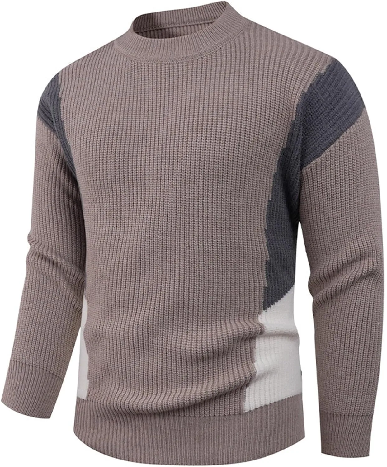Мужской свитер с цветными блоками, воротник-гольф, длинный рукав, мягкий винтажный пуловер
Мужской свитер с цветными блоками, воротник-гольф, длинный рукав, мягкий винтажный пуловер