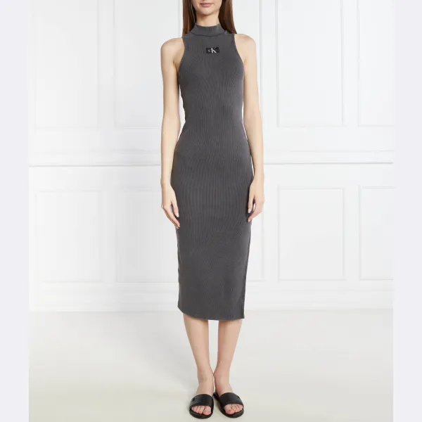 Платье с выстиранной ребристой этикеткой Calvin Klein, черный
Платье с выстиранной ребристой этикеткой Calvin Klein, черный