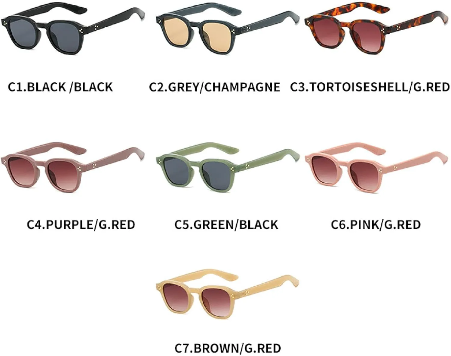 Солнцезащитные очки с защитой UV400 | Маленькая оправа, черные линзы | для женщин и мужчин, для занятий спортом на открытом воздухе и вождения DSVIGF, Brown
Солнцезащитные очки с защитой UV400 | Маленькая оправа, черные линзы | для женщин и мужчин, для занятий спортом на открытом воздухе и вождения DSVIGF, Brown