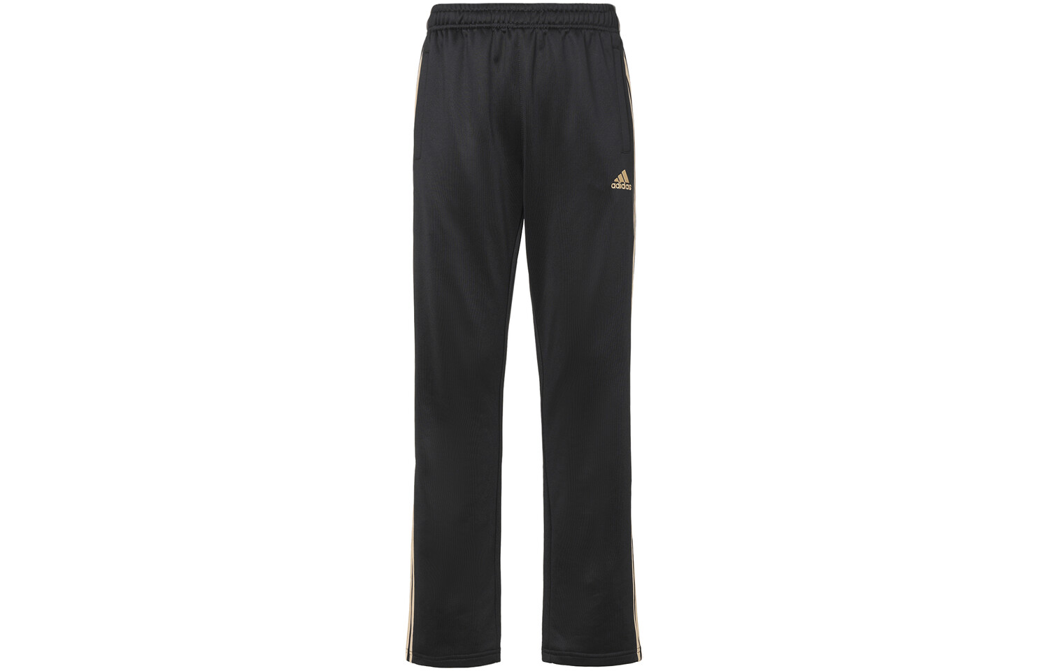 Повседневные брюки мужские черные/золотые Adidas, черный 
Повседневные брюки мужские черные/золотые Adidas, черный