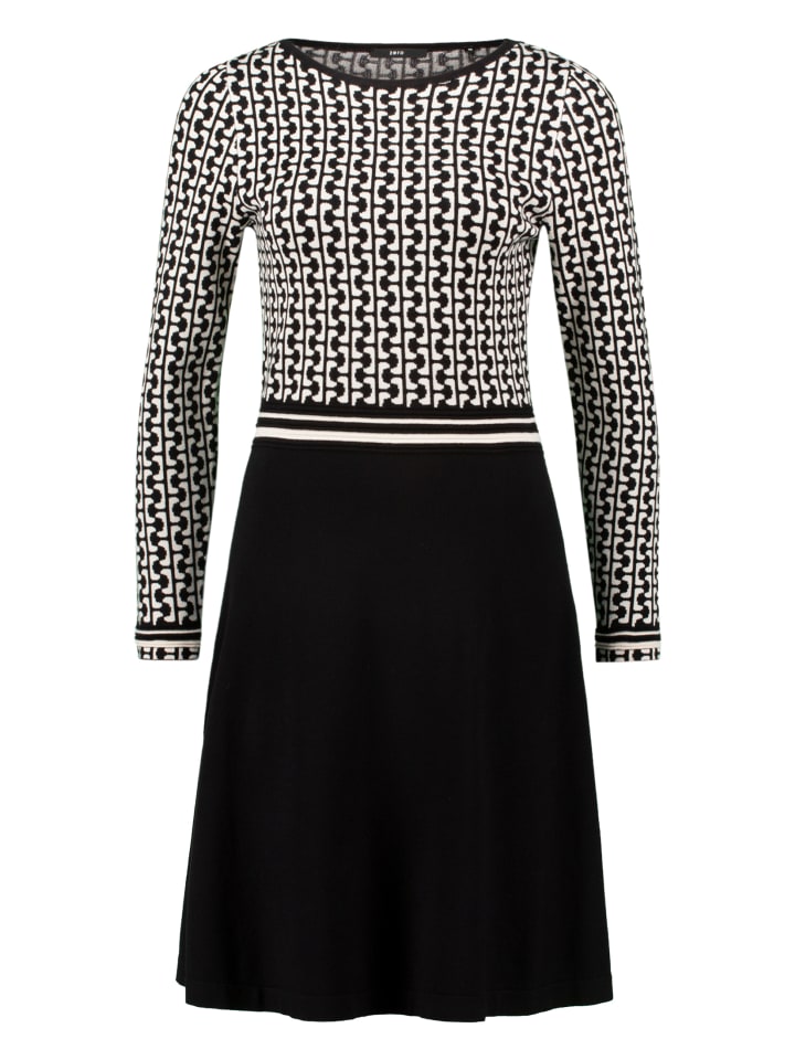 Zero Вязаное платье с графическим узором в черно-кремовом цвете
Zero Вязаное платье с графическим узором в черно-кремовом цвете