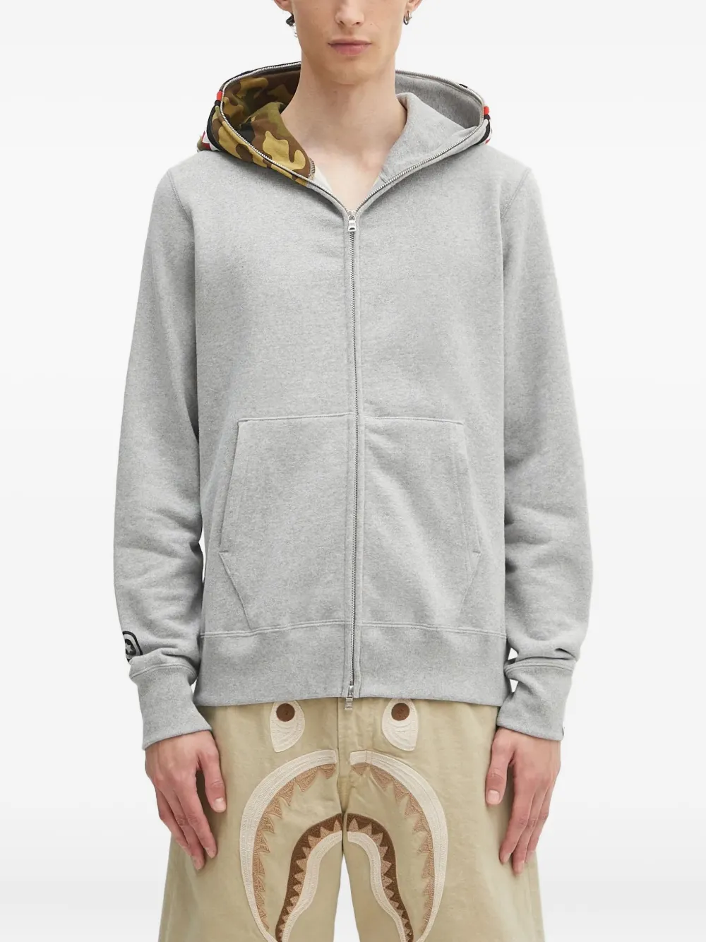 Худи на молнии A BATHING APE, серый
Худи на молнии A BATHING APE, серый