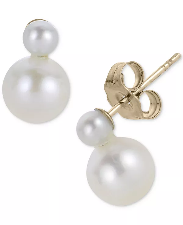 Серьги с культивированным пресноводным жемчугом (4 мм х 8 мм) из 10-каратного желтого золота Macy'S, white
Серьги с культивированным пресноводным жемчугом (4 мм х 8 мм) из 10-каратного желтого золота Macy'S, white