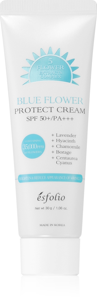 Защитный крем с синим цветком, против сухости кожи, SPF 50+ Esfolio, 30 гр
Защитный крем с синим цветком, против сухости кожи, SPF 50+ Esfolio, 30 гр