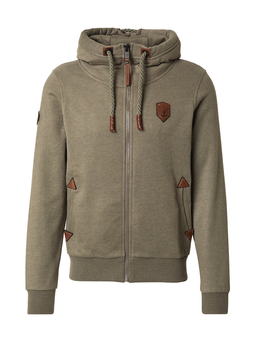 Толстовка с капюшоном на молнии naketano, оливковый
Толстовка с капюшоном на молнии naketano, оливковый