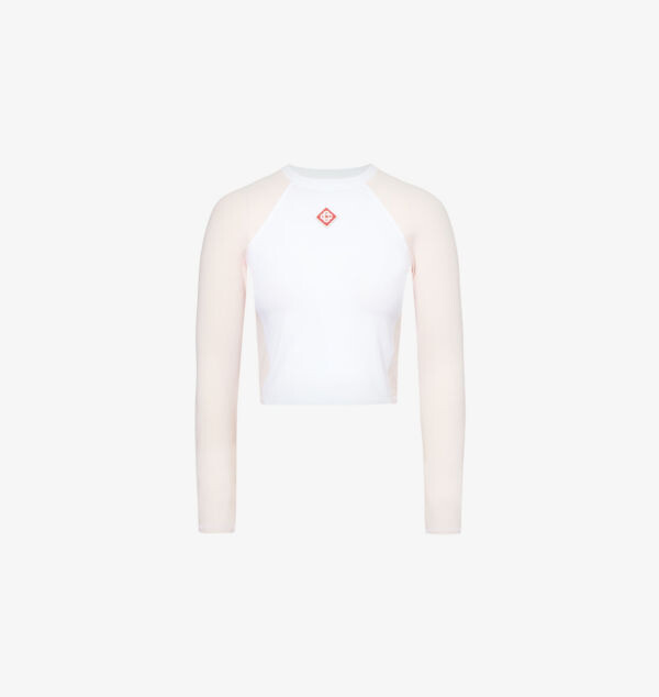 Топ из эластичного хлопка Slim-Fit с фирменной нашивкой Casablanca, белый
Топ из эластичного хлопка Slim-Fit с фирменной нашивкой Casablanca, белый