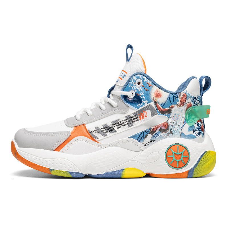 Black-tailed deer Амортизирующие противоскользящие износостойкие баскетбольные кроссовки Black Tailed Deer высокой посадки унисекс бело-синие, цвет White Blue
Black-tailed deer Амортизирующие противоскользящие износостойкие баскетбольные кроссовки Black Tailed Deer высокой посадки унисекс бело-синие, цвет White Blue