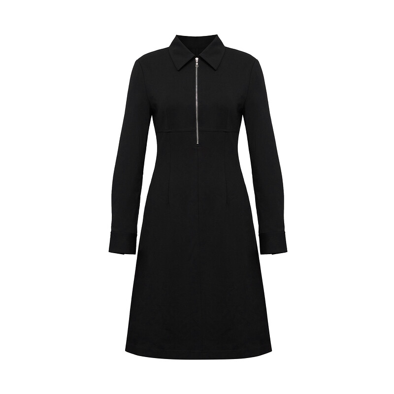 Платье А-силуэта Deep Breath с лацканами, черный
Платье А-силуэта Deep Breath с лацканами, черный