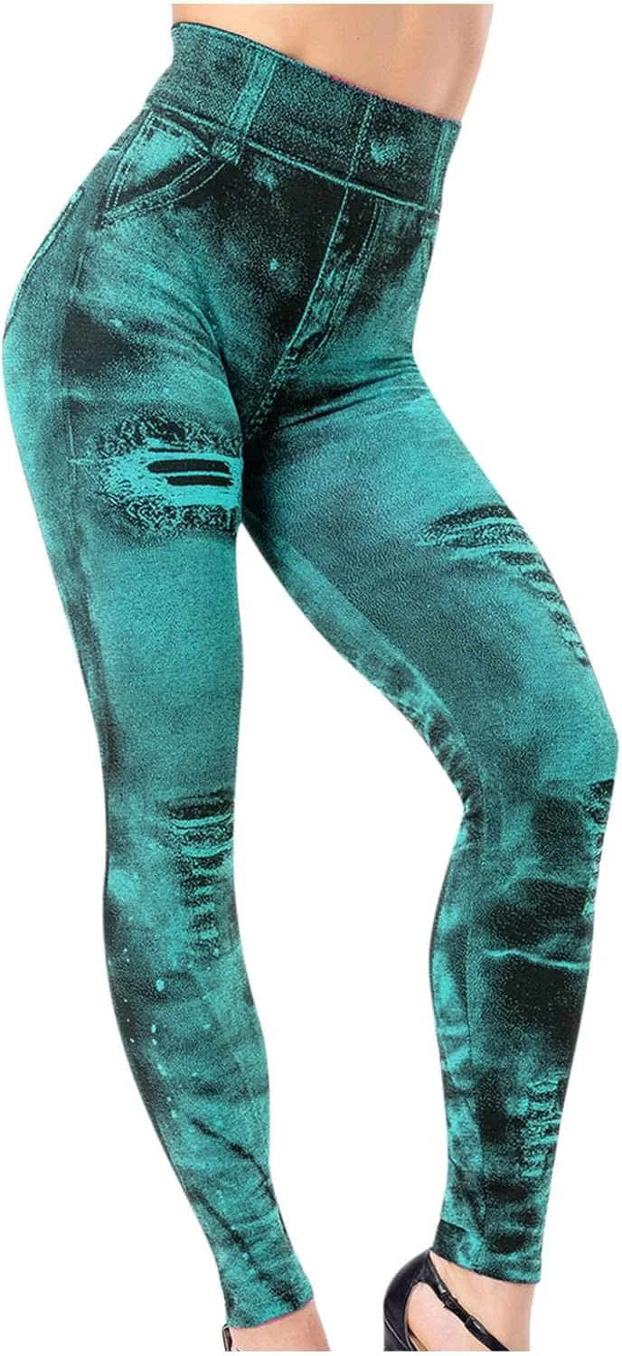 Сексуальные леггинсы с принтом под деним для женщин Fake Jeans High Waisted Ctreela
Сексуальные леггинсы с принтом под деним для женщин Fake Jeans High Waisted Ctreela