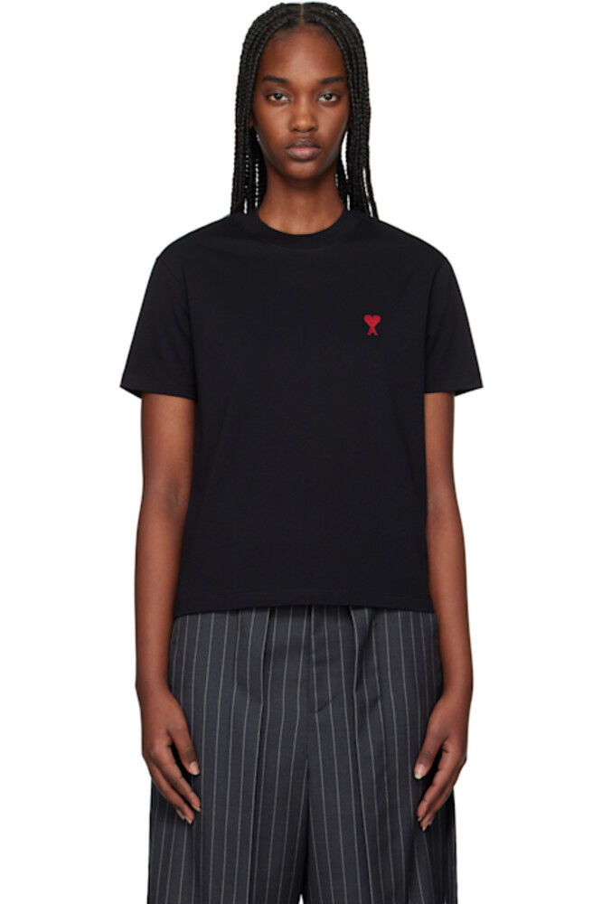 Черная футболка Ami de Coeur из органического хлопка AMI Paris
Черная футболка Ami de Coeur из органического хлопка AMI Paris