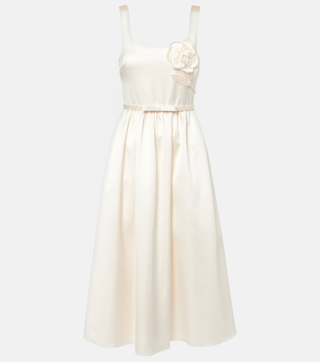 Свадебное платье миди из сатина с цветочной аппликацией Self-Portrait, кремовый
Свадебное платье миди из сатина с цветочной аппликацией Self-Portrait, кремовый